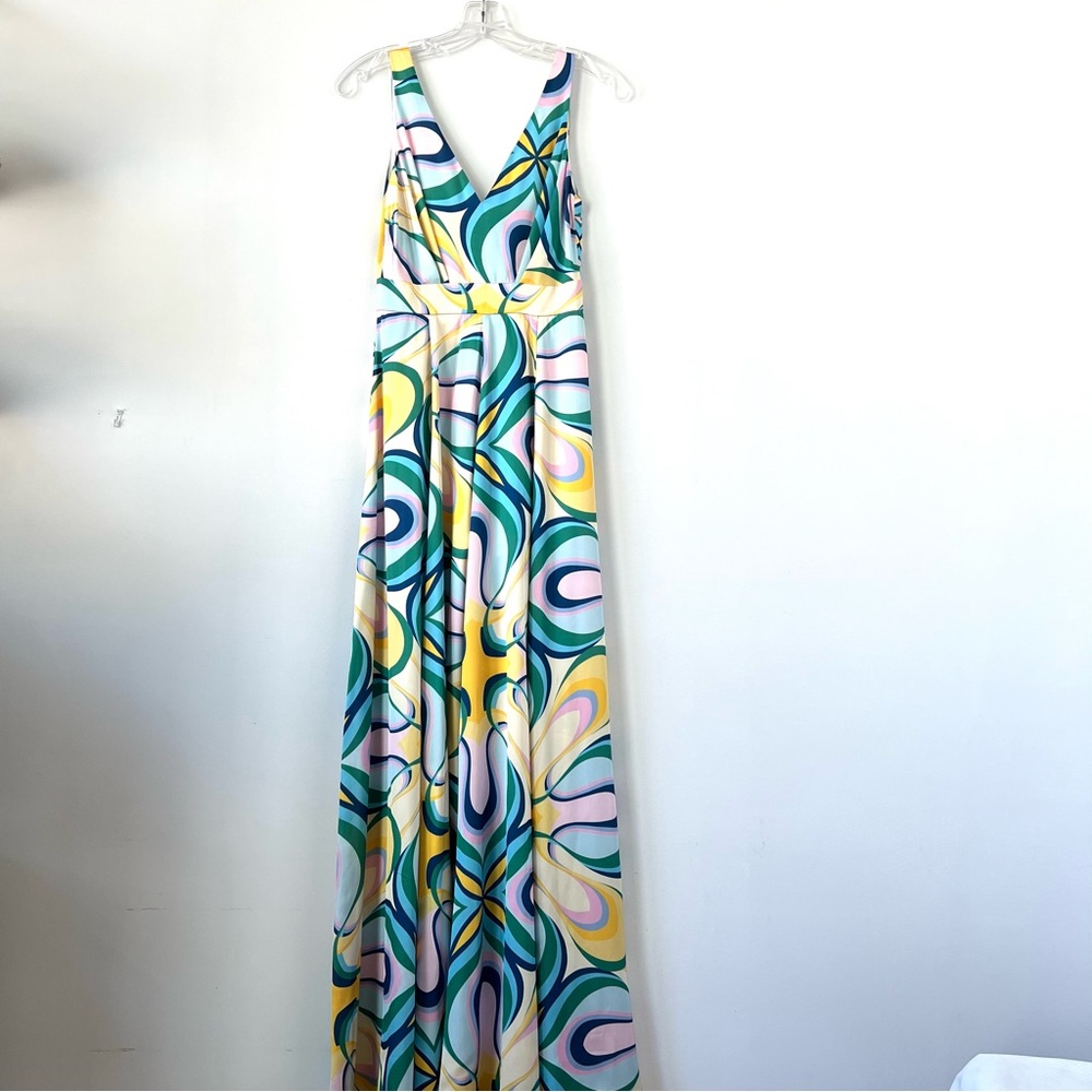 Elegant Multicolor Maxi Dress